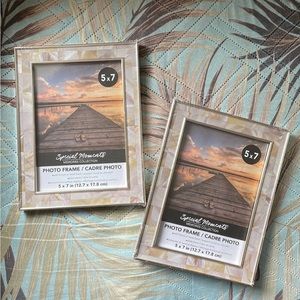 Mother of Pearl style 5x7 frame, set of 2